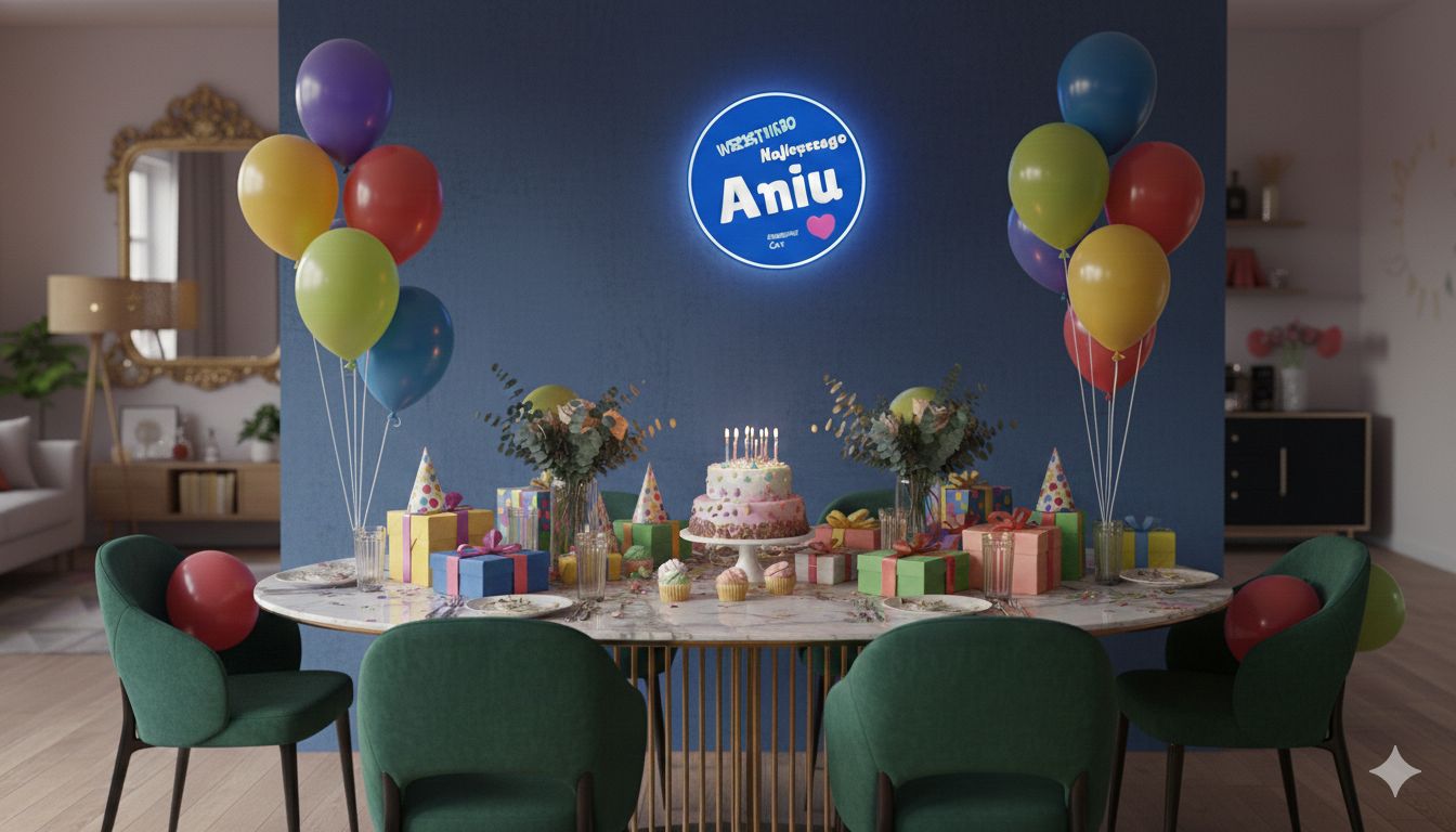 Podświetlany Kaseton Urodzinowy – Personalizowana Dekoracja LED