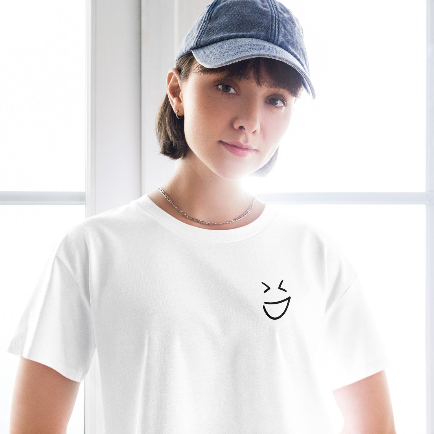 Emoticula subridens I Crop Top