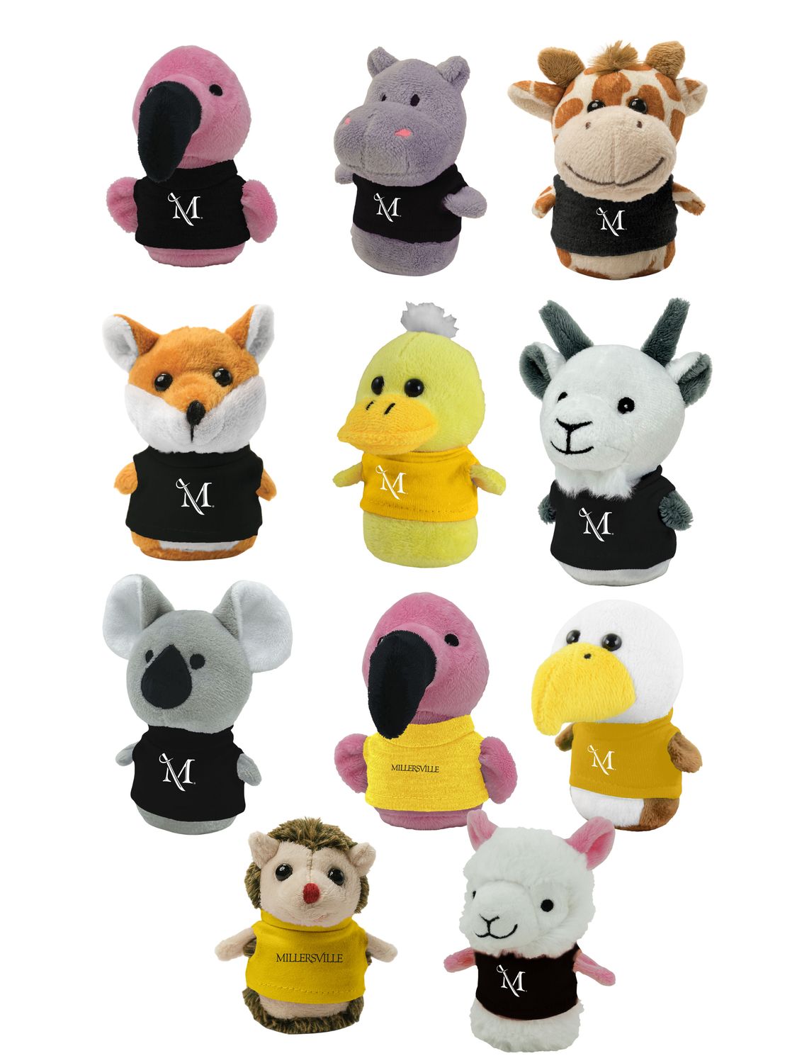 Shorties Animals (A-M), Plush Type: COW