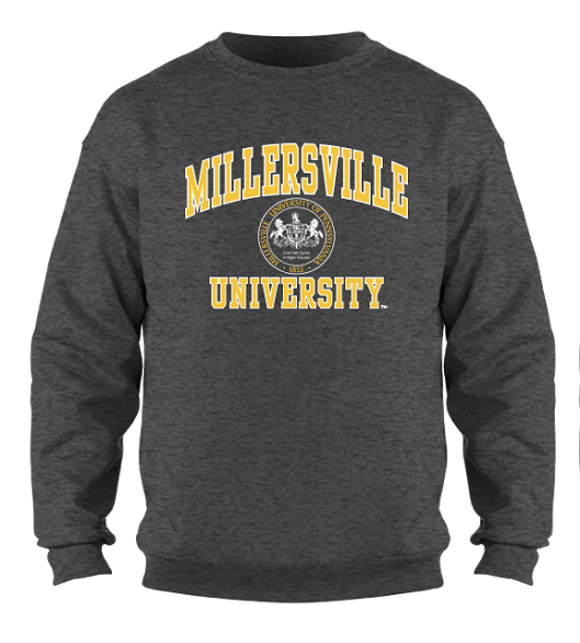 Millersville Seal Crewneck Dark Heather