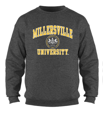 Millersville Seal Crewneck Dark Heather 