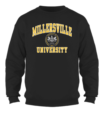 Millersville Seal Crewneck Black