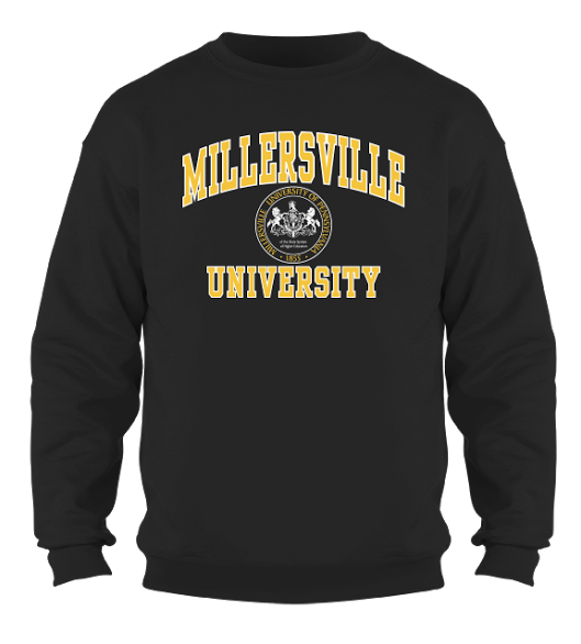 Millersville Seal Crewneck Black