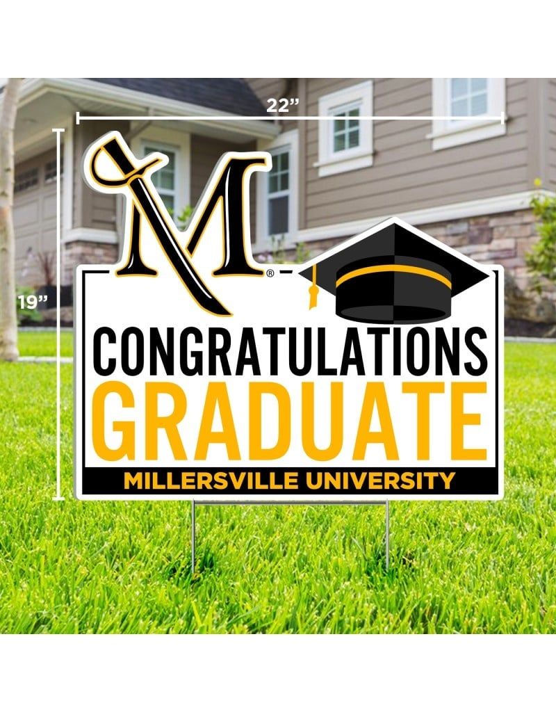 Millersville Yard Sign, Color: Congratulations