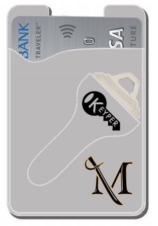 "Keyper" Phone Wallet, Color: Grey