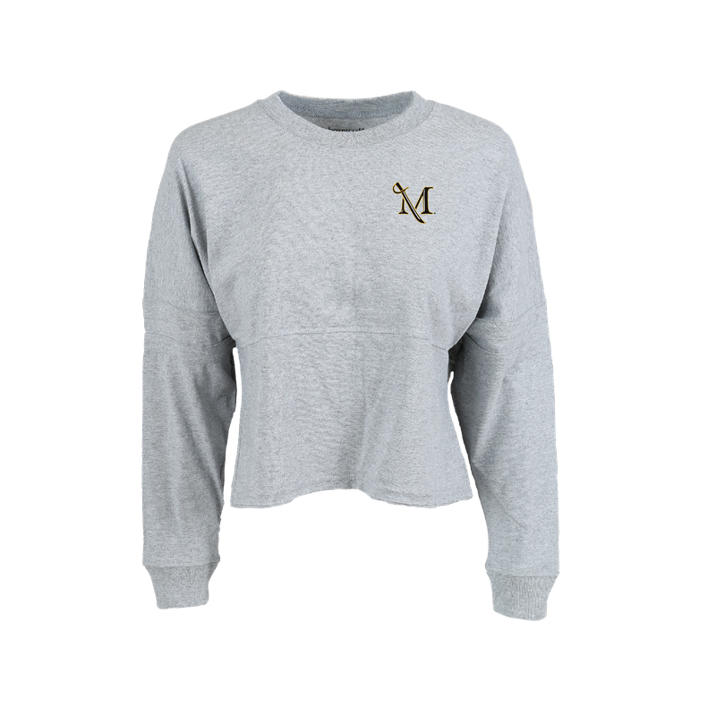 Cropped Retro Jersey Oxford Grey