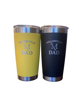 Laser Engraved Millersville Dad Tumbler