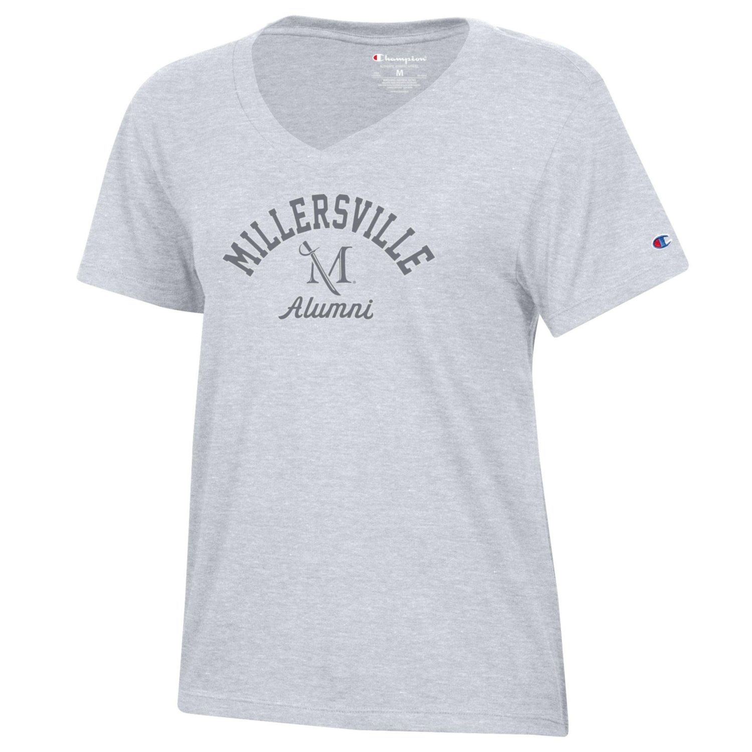 Women's Alumni Core V-Neck Tee, Color: Oxford Grey, Size: XS