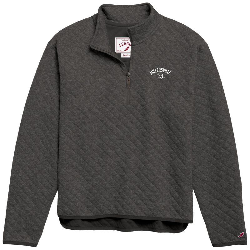 Quilted Highland 1/4 Zip Heather Smoke