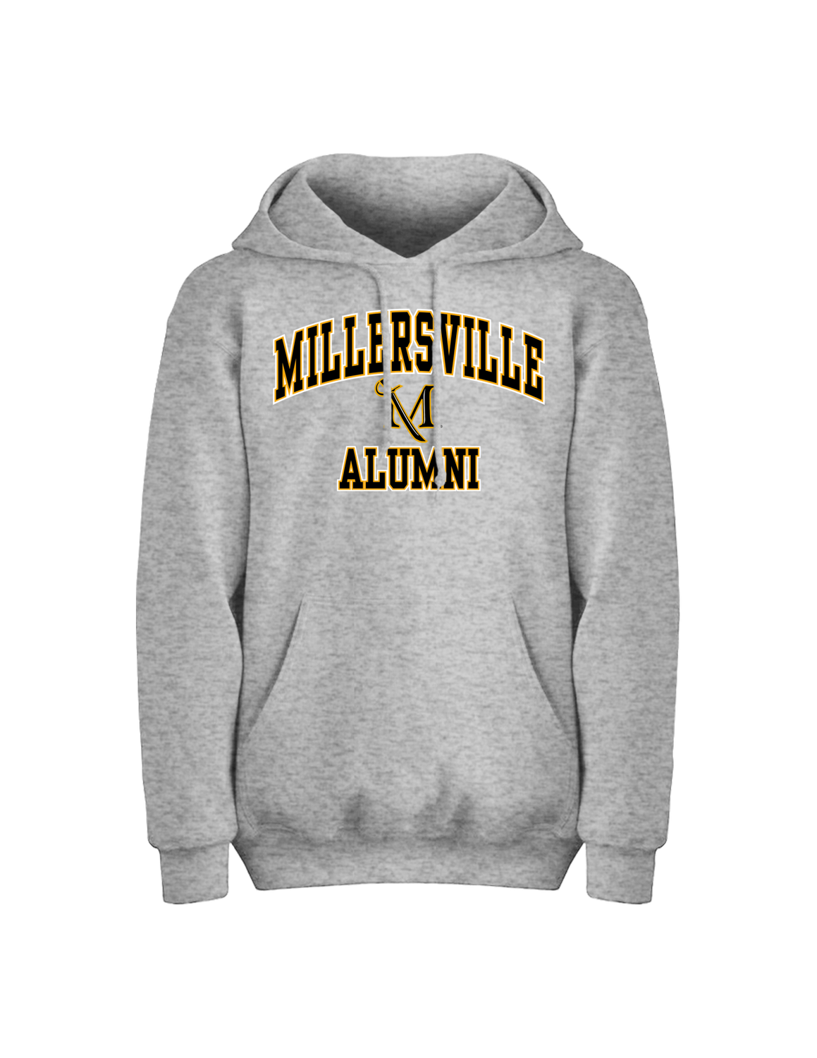 Millersville Alumni Sewn Hood, Color: Sport Grey, Size: Small