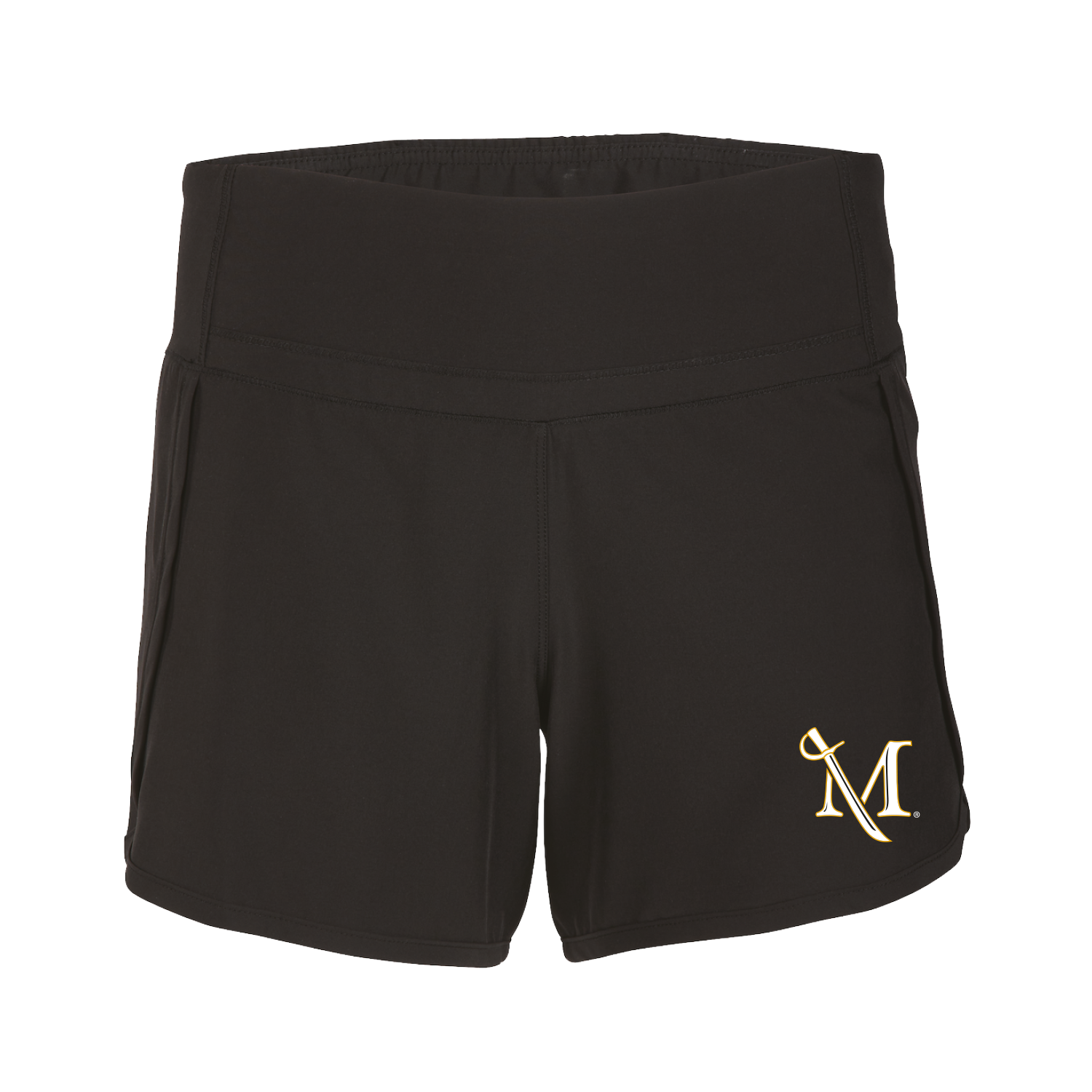 Stretch Woven Lined Shorts Black