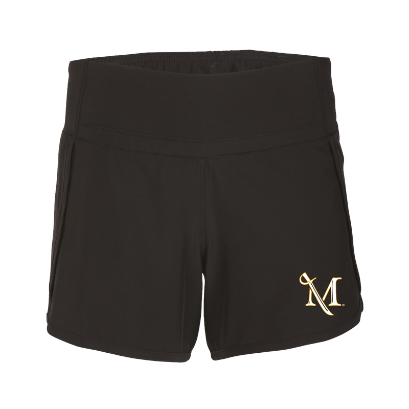 Stretch Woven Lined Shorts Black