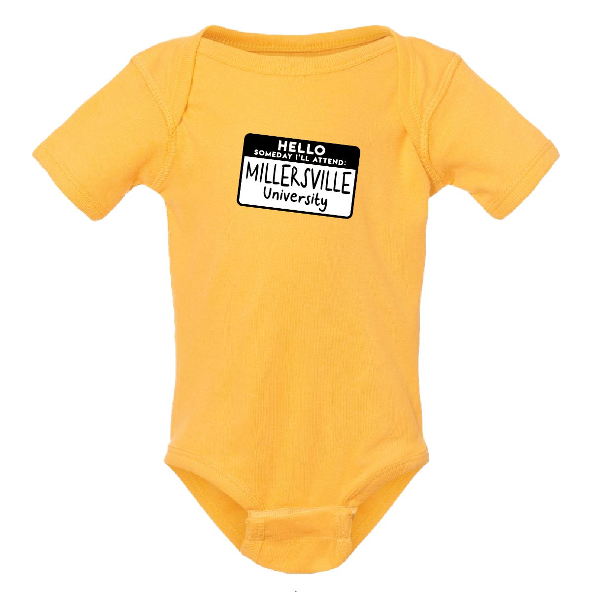 Gold "Someday I'll Attend" Onesie