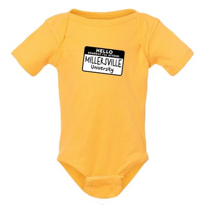 Gold "Someday I'll Attend" Onesie