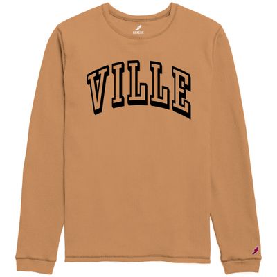 Waffle Longsleeve Crew Tan