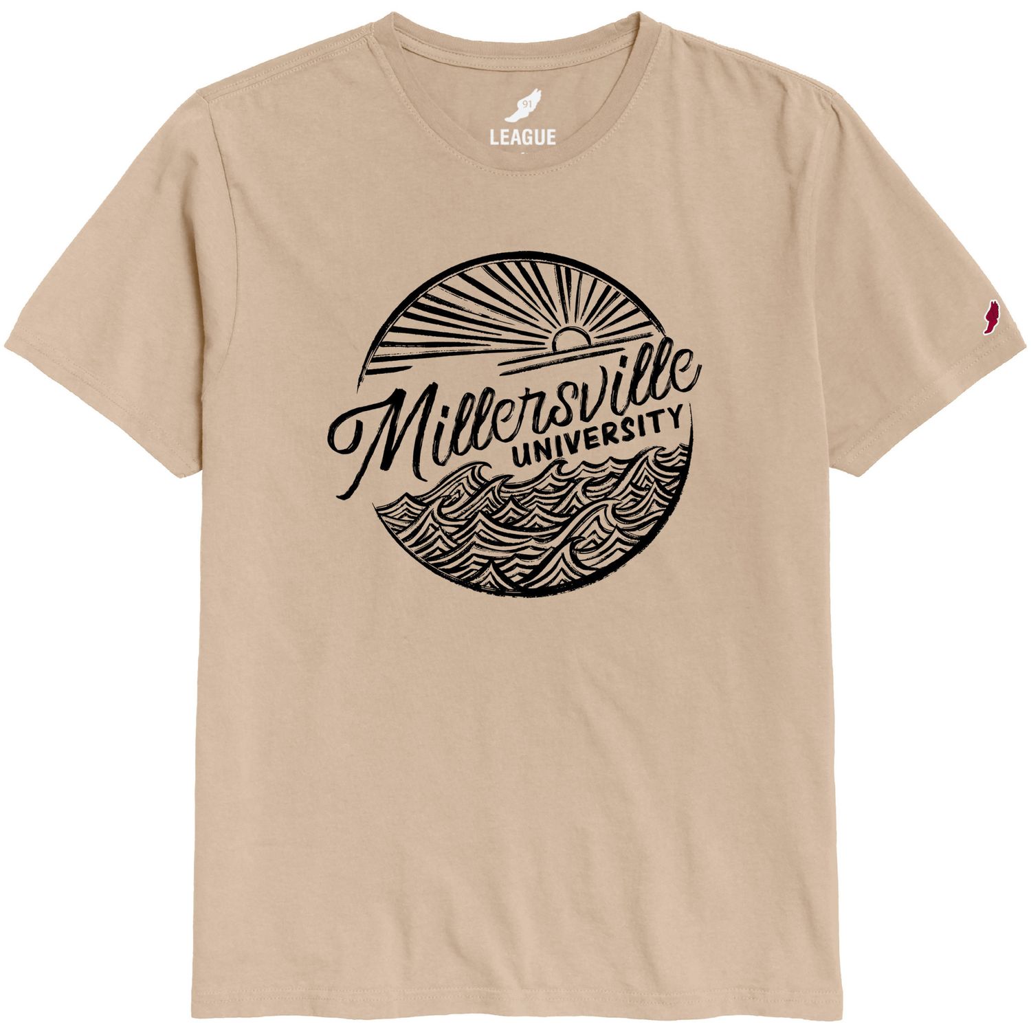 Tumble Wash Tee Beige