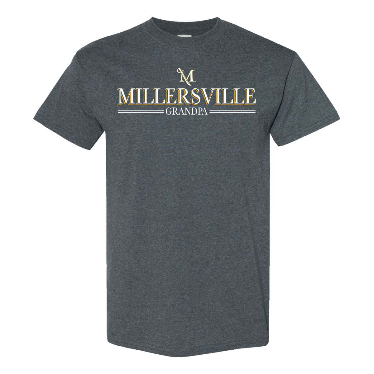 3D Grandpa Tee Dark Heather