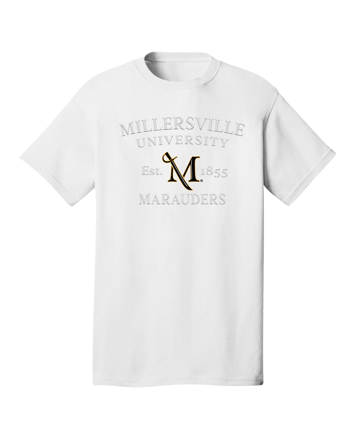 Everette Short Sleeve Tee with Puff Ink White