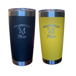 Laser Engraved Millersville Mom Tumbler, Color: Yellow