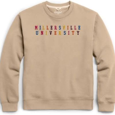 Essential Crew 2.0 Rainbow Embroidery Beige