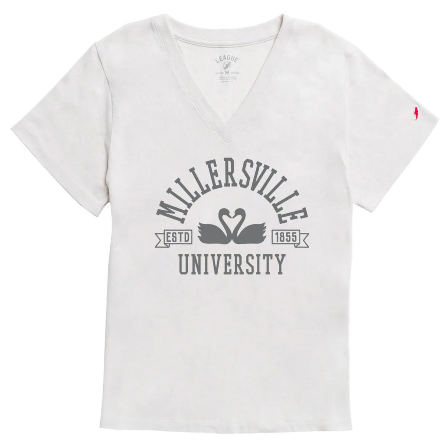 Intramural Boyfriend V-Tee with Swans Heather Canvas