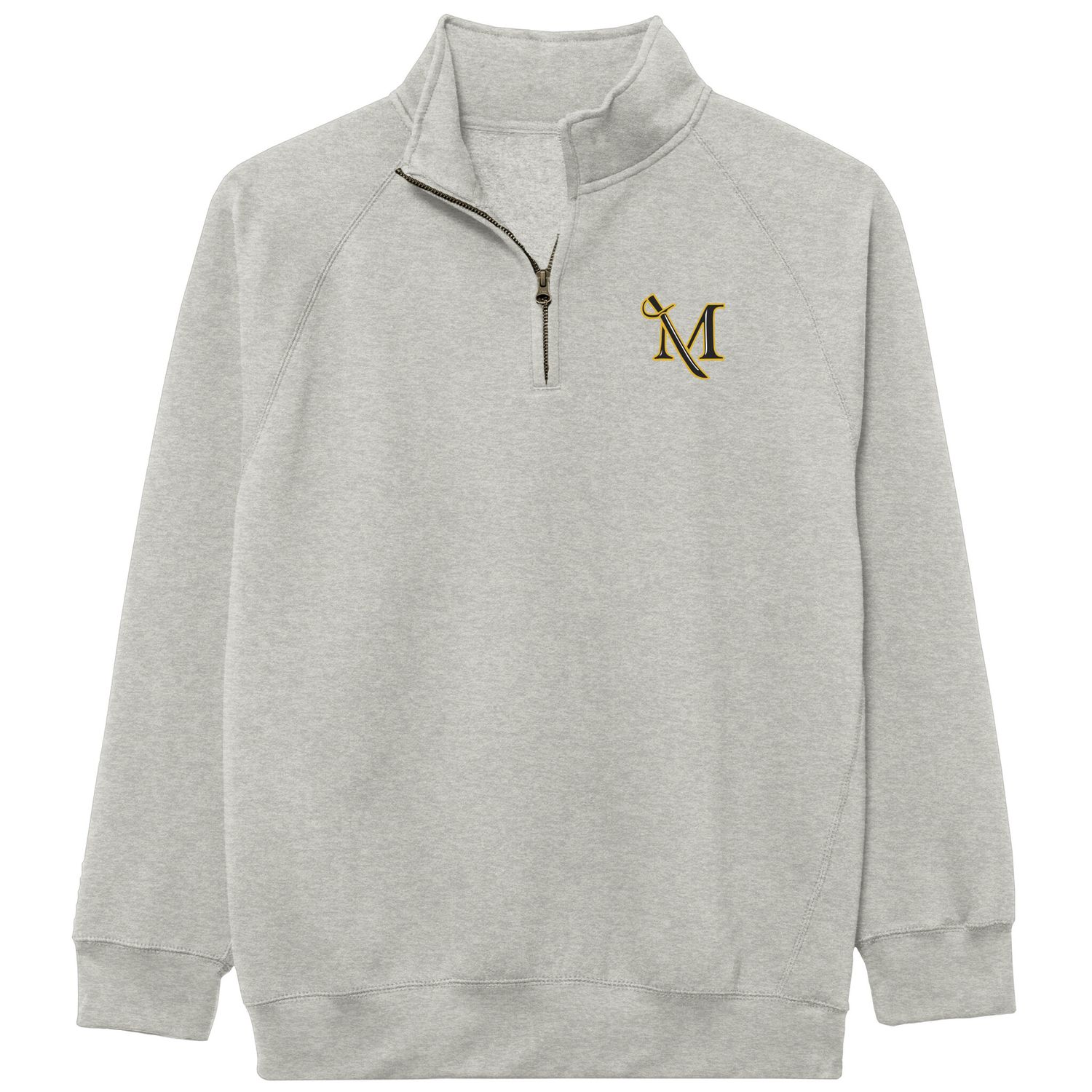Essentials 1/4 Zip M-Sword, Color: Oatmeal Heather, Size: Small