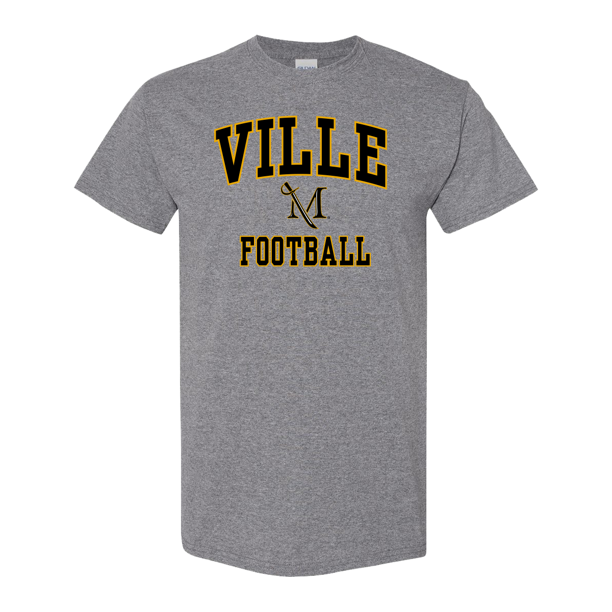 M-Sword Football Tee Graphite Heather