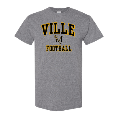 M-Sword Football Tee Graphite Heather