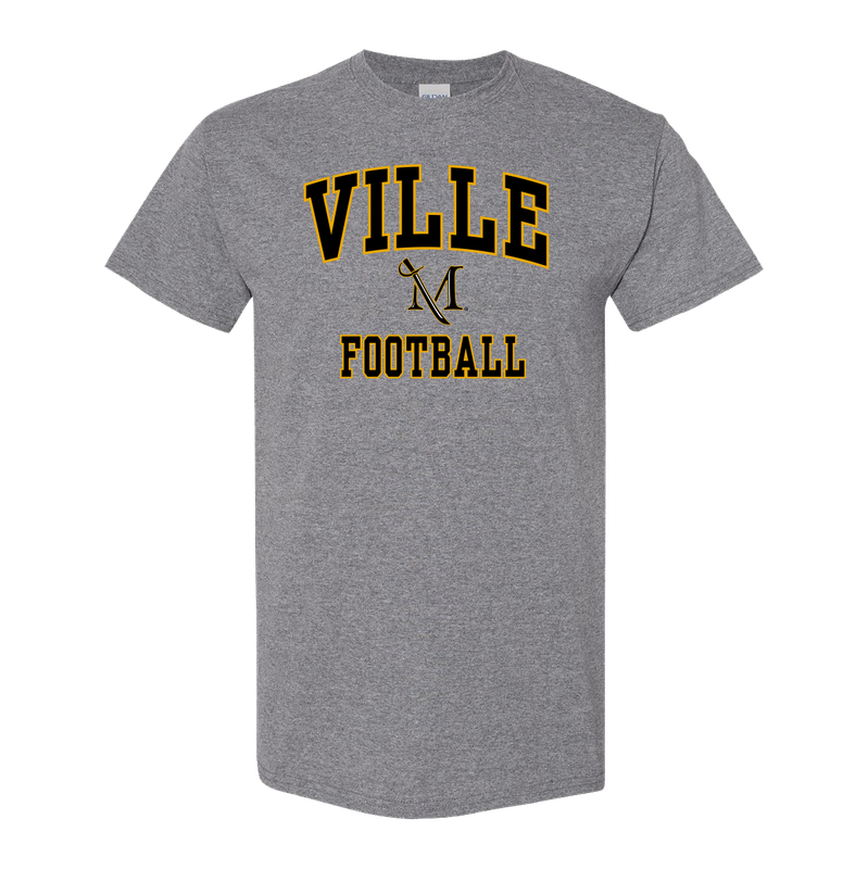 M-Sword Football Tee Graphite Heather