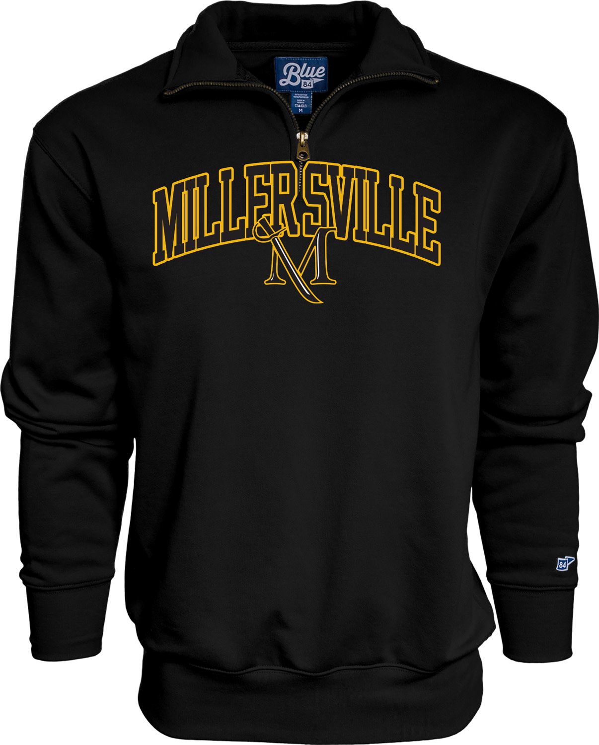 Big Detroit 1/4 Zip, Color: Black, Size: XS