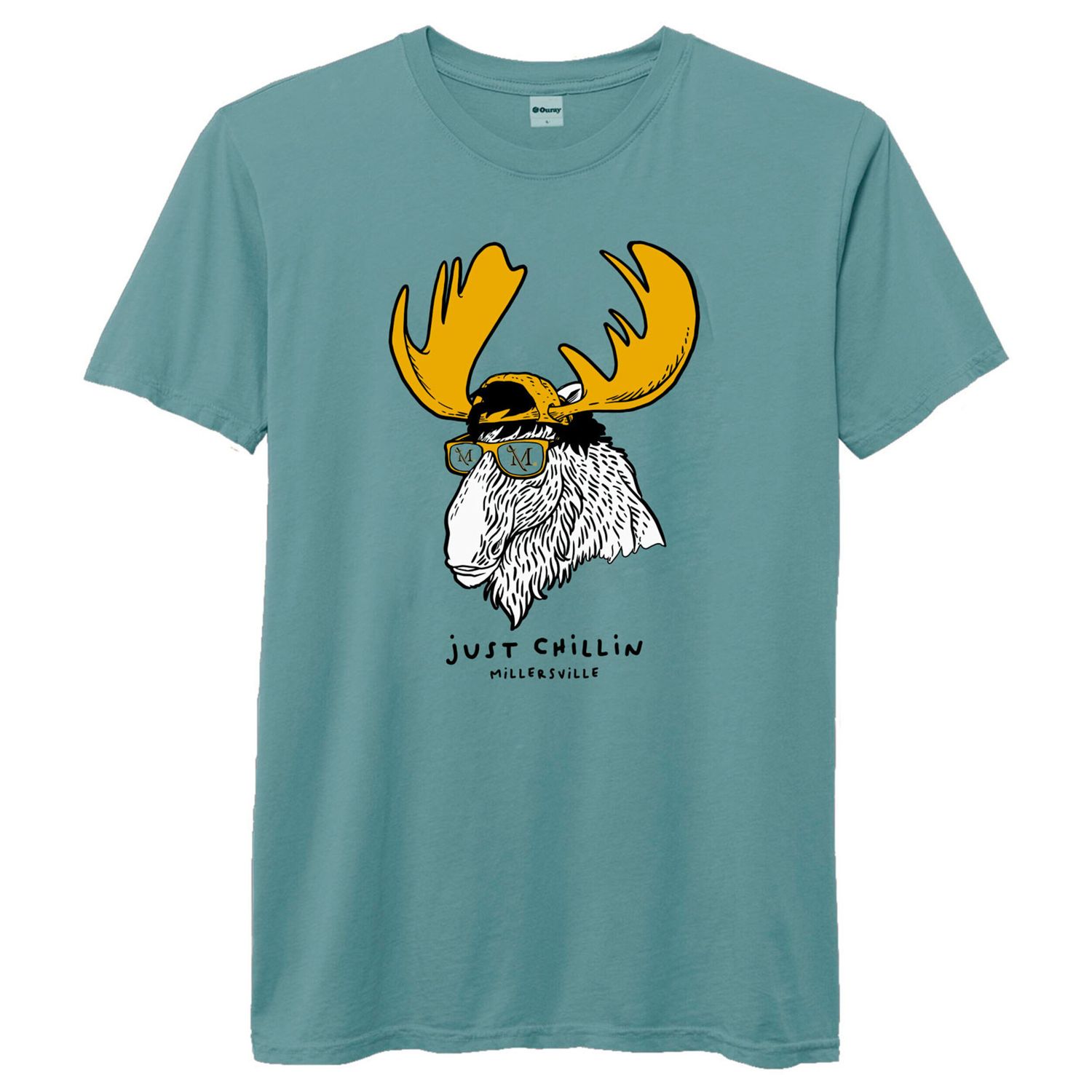 Just Chillin Moose Standard Tee Harbor