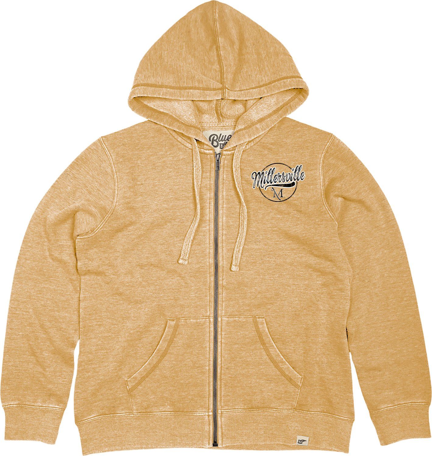 Burnout Full Zip Hood , Color: Mustard, Size: Small