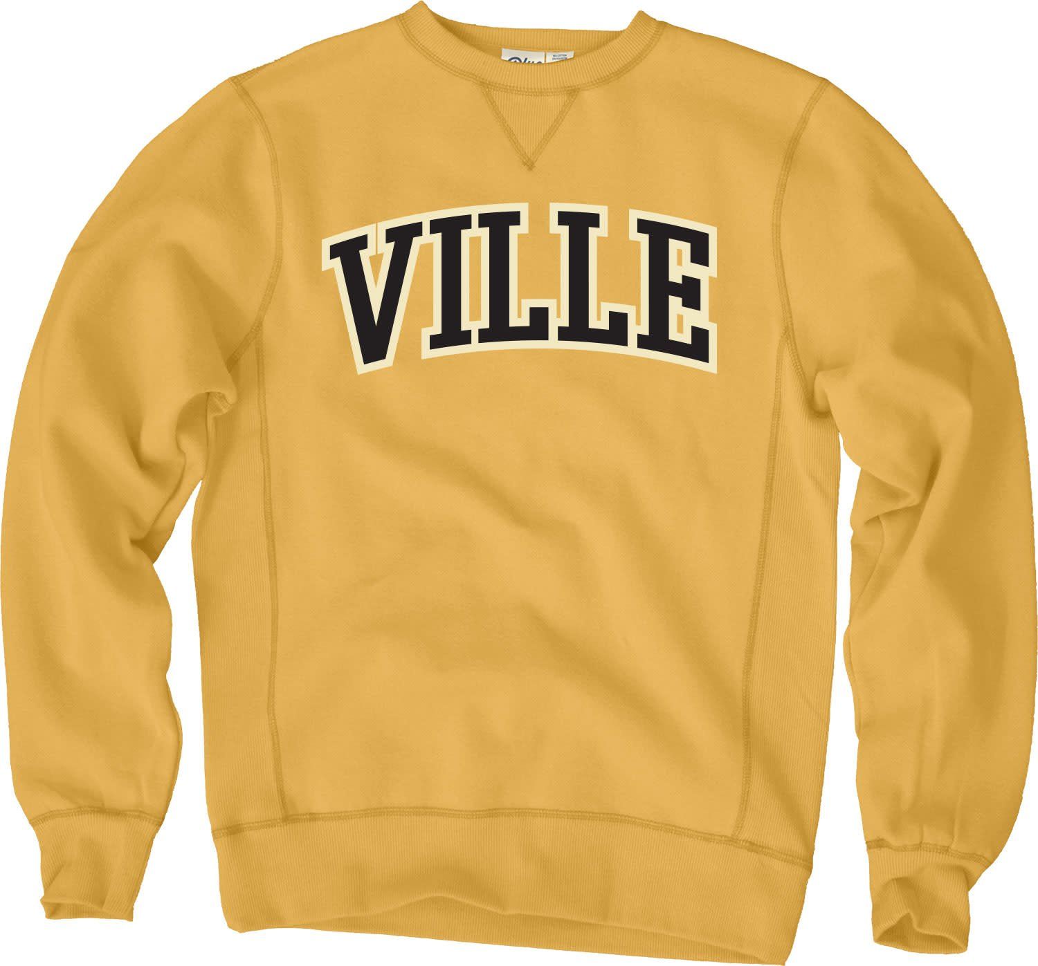 VILLE Sanded Crew, Color: Golden, Size: Small