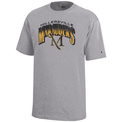 Champion Youth Millersville Marauders Jersey Tee Oxford Grey