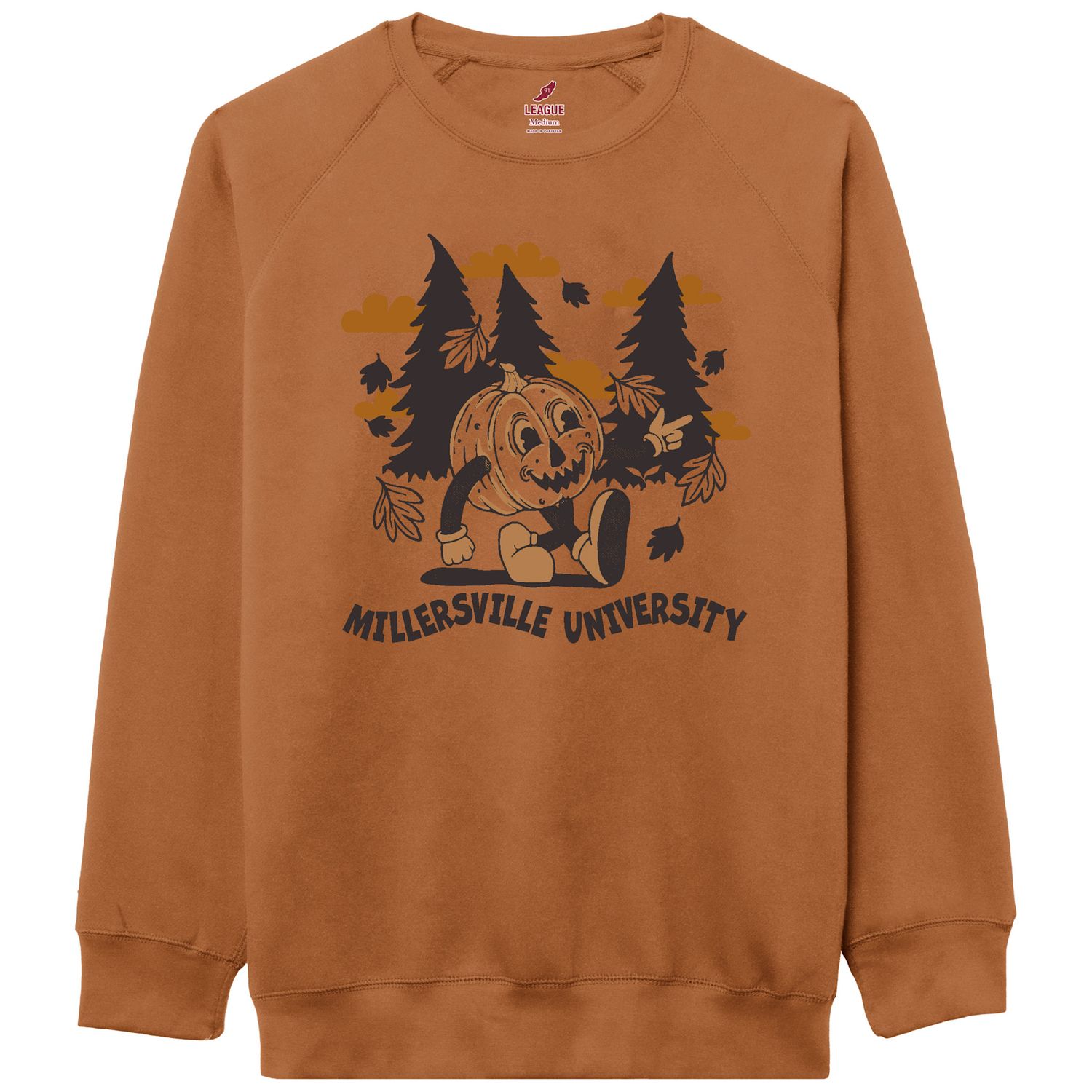   Walking Pumpkin Crew Burnt Orange