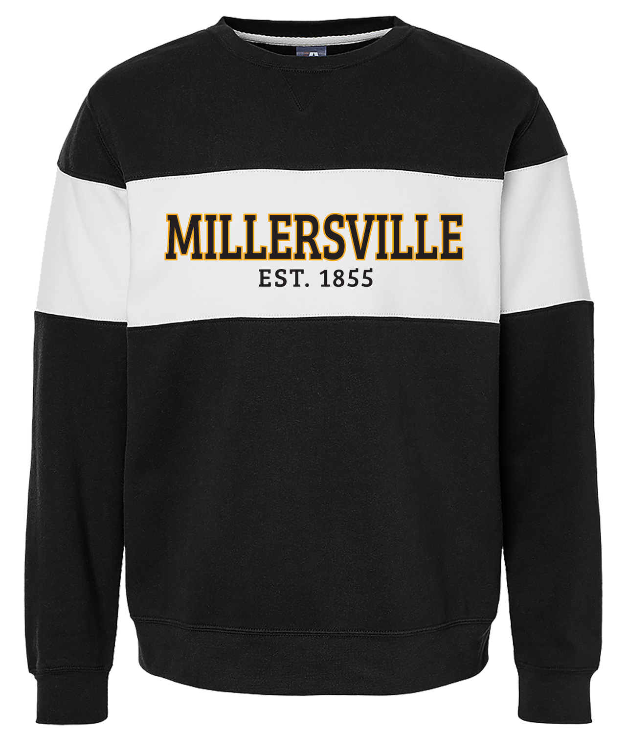 Varsity Fleece Crew Black