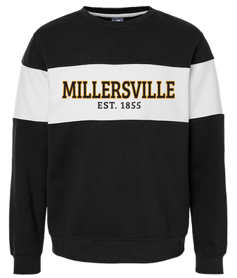 Varsity Fleece Crew Black