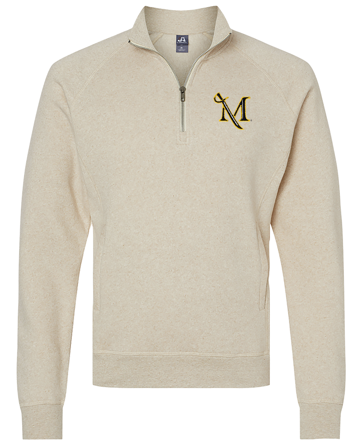 Triblend Fleece 1/4 Zip Oatmeal