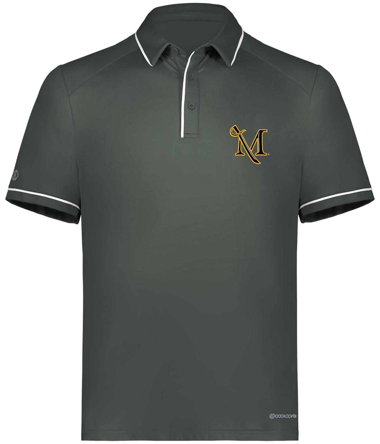 Men's Performance M-Sword Polo Iron Grey