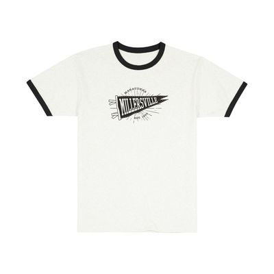Renew Ringer Pennant Tee Vintage White/Black