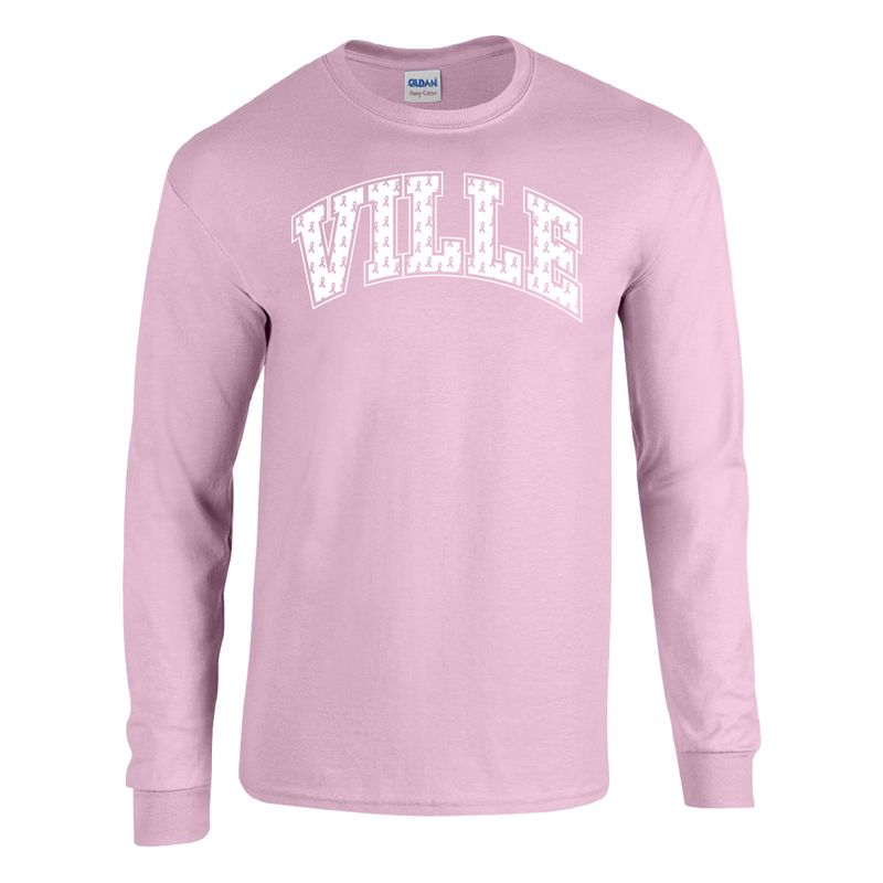 Breast Cancer Ribbon VILLE Longsleeve 