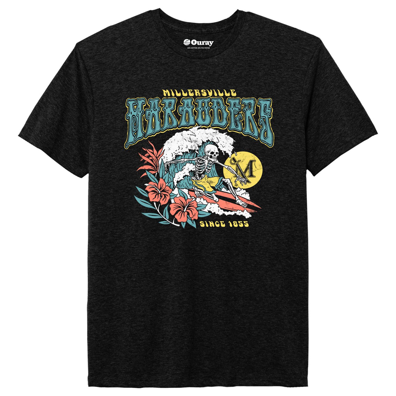 Permanent Vacation Vintage Sheer Tee Black Heather