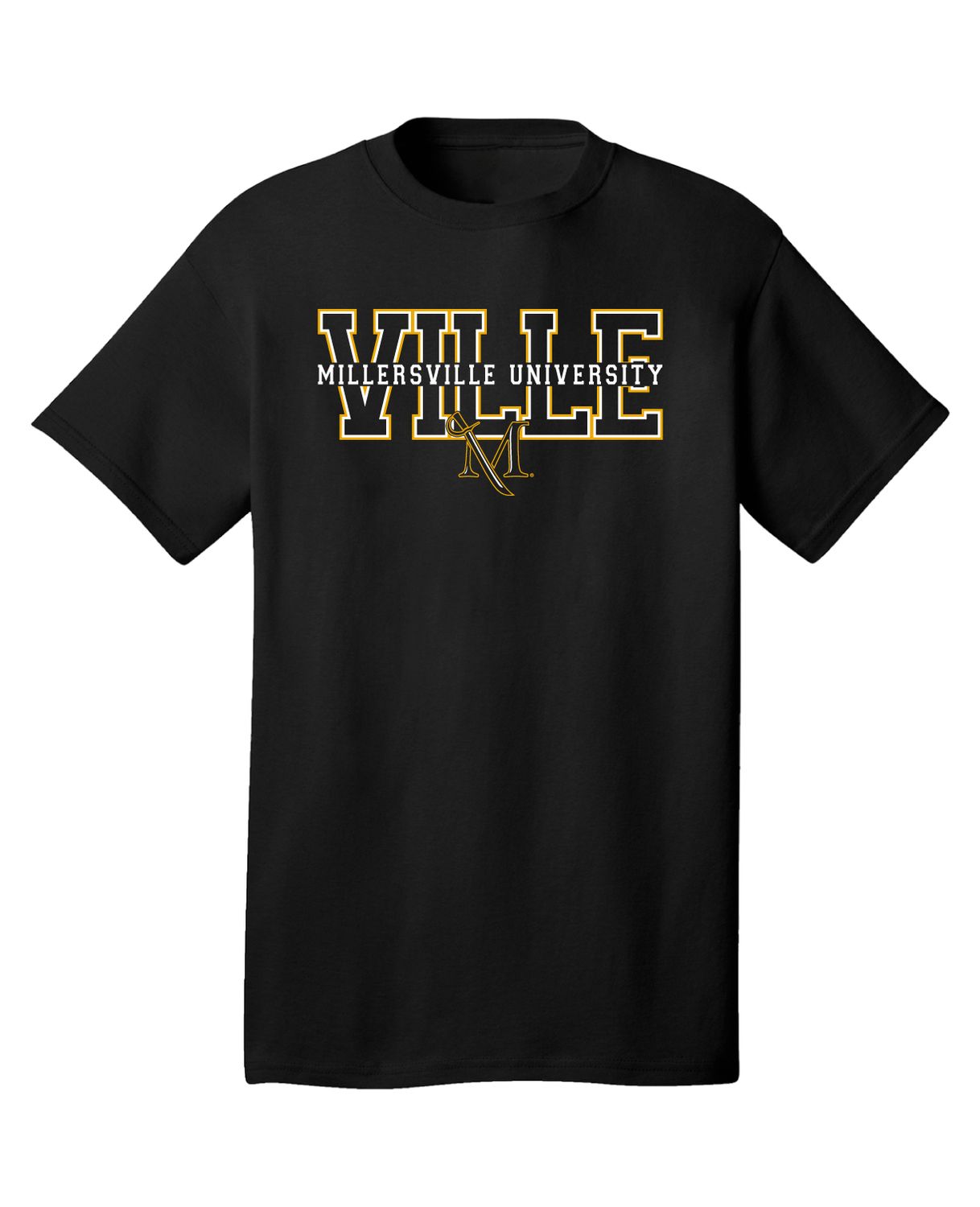 Everette VILLE Millersville University Tee, Color: Black, Size: Small