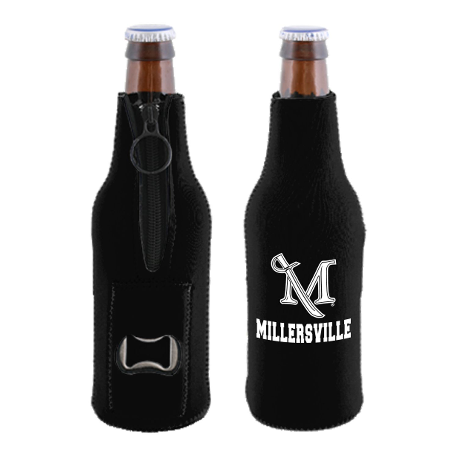Neoprene Bottle Cooler w/ Bottle Opener