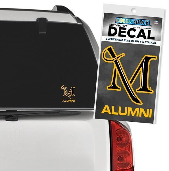 M Sword Over Alumni Decal