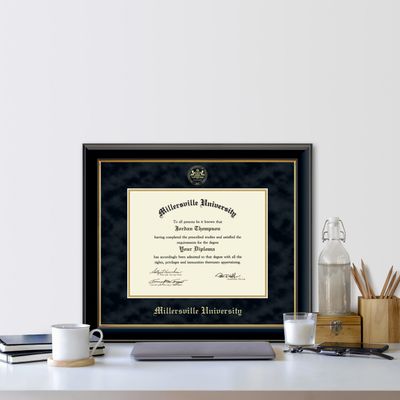Embossed Onyx Black Suede Diploma Frame #125530 (2002080)