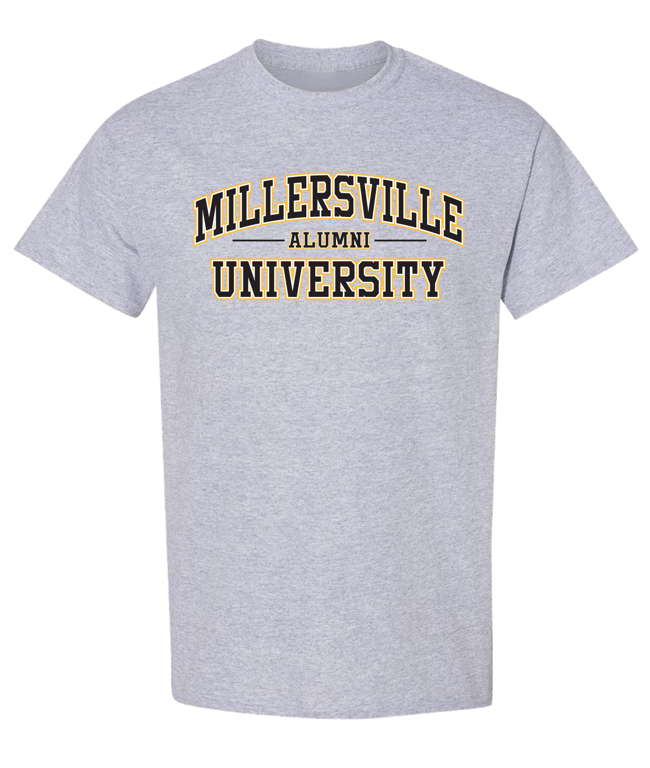 Arched Millersville Alumni tee, Color: Oxford, Size: Small