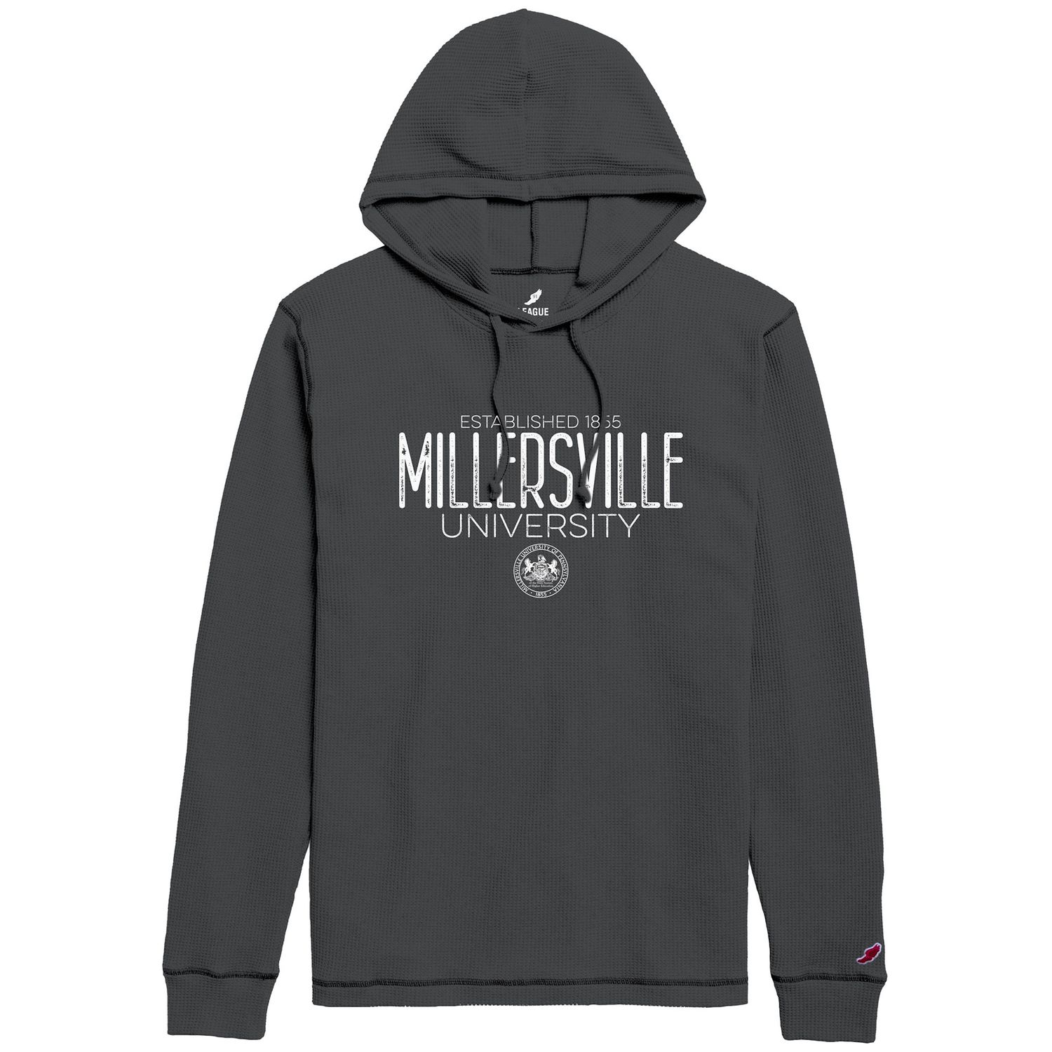 Waffle Pullover Hood "Whispered Worn" True Graphite