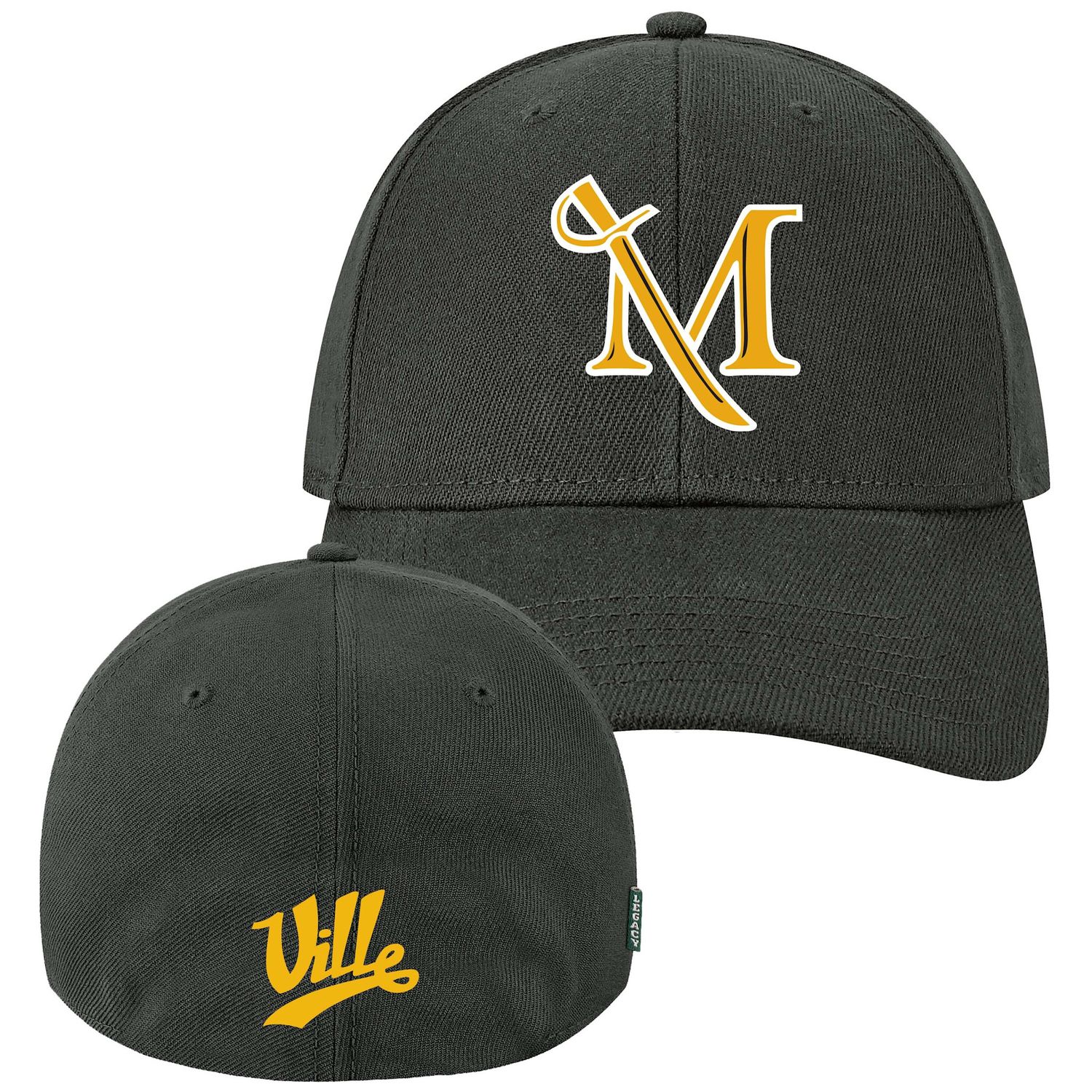 Serge Stretch Fit "The Champ" Hat Black