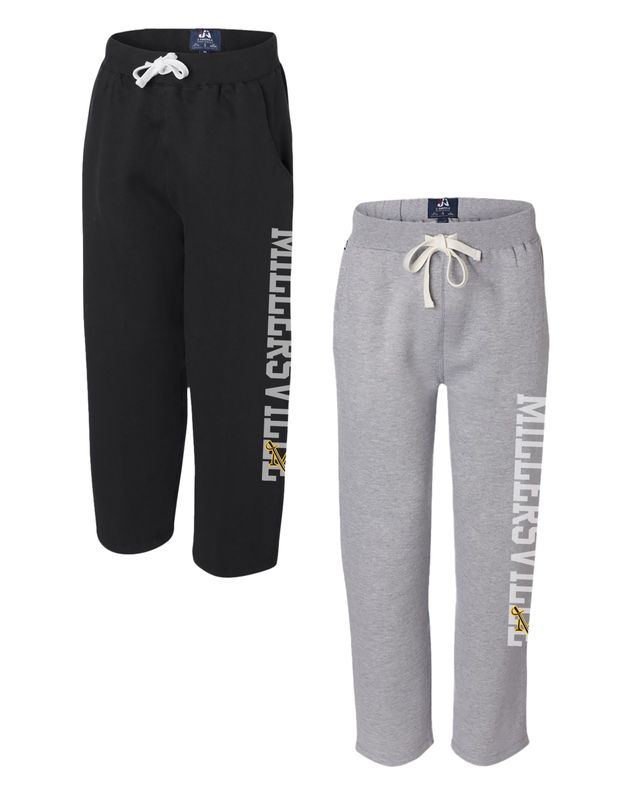 Premium Open Bottom Sweatpants Millersville and M-Sword